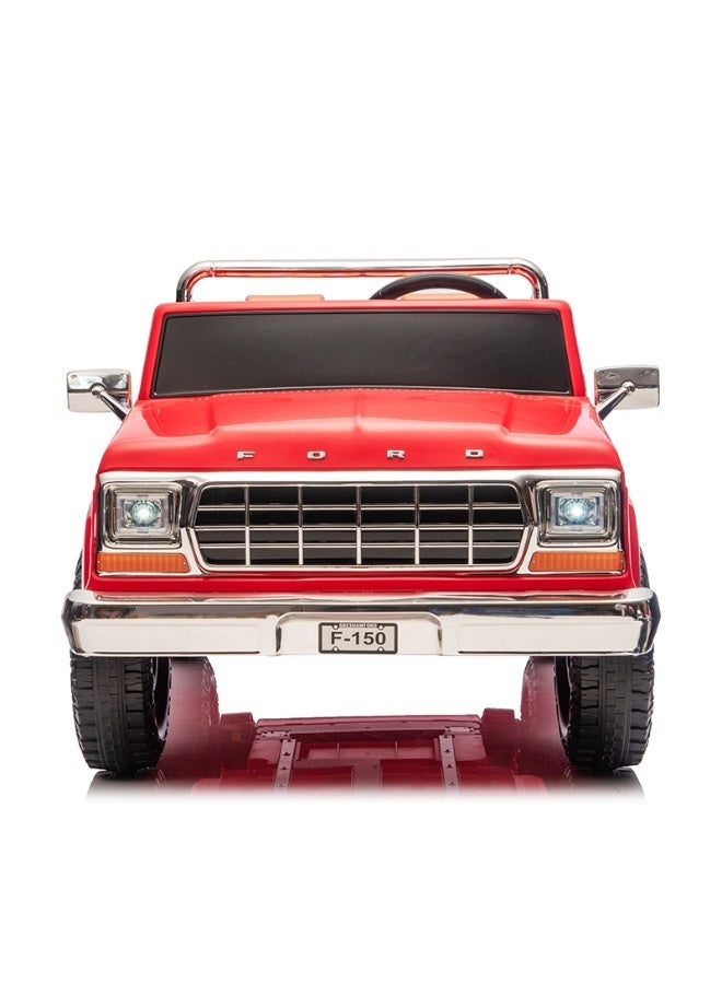 Ford 24V Classic Ford Bronco: Light red Retro Legend, Ready for Dual Adventures-light red - Image 5